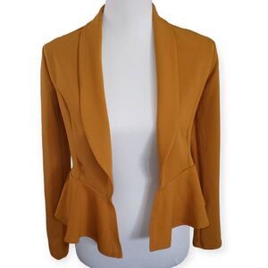21 SAINTS MUSTARD PEPLUM BLAZER SZ.S NWT